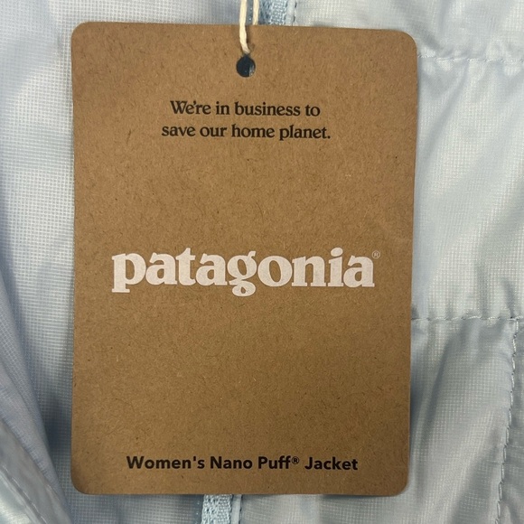 Patagonia NWT Nano Puff Jacket Women’s Size XXL 2XL Chilled Blue - Picture 9 of 13